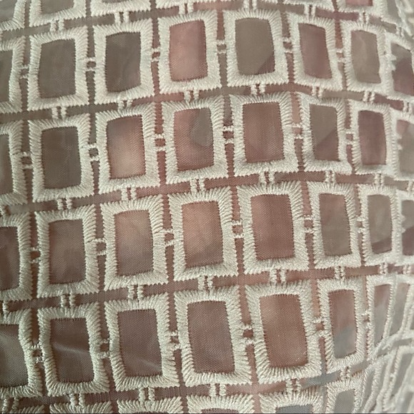 Gorge Maje embroidered overlay fit & flair dress small - Picture 9 of 11